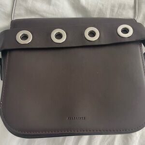 All Saints leather cross body mini bag